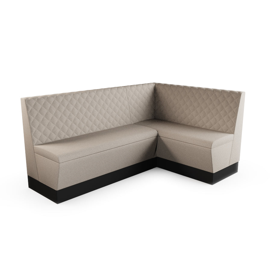 Medium Corner Booth Set - Quilted Back
