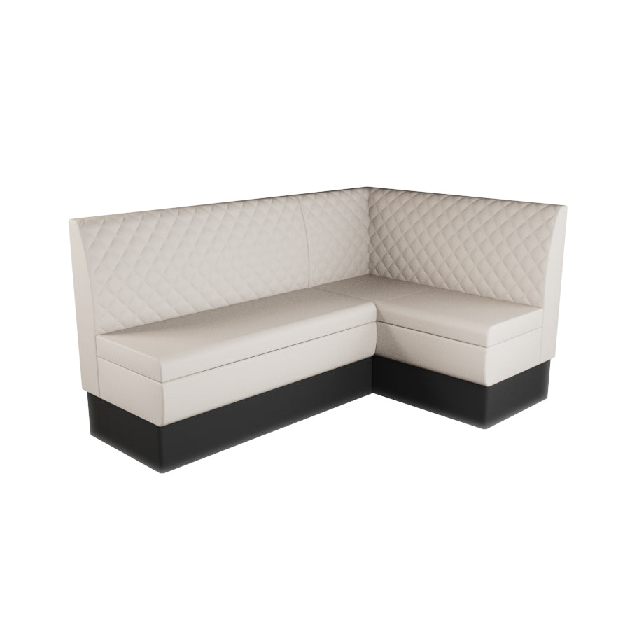 Medium Corner Booth Set - Quilted Back