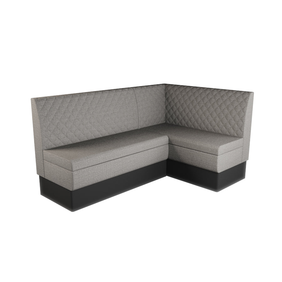 Medium Corner Booth Set - Quilted Back