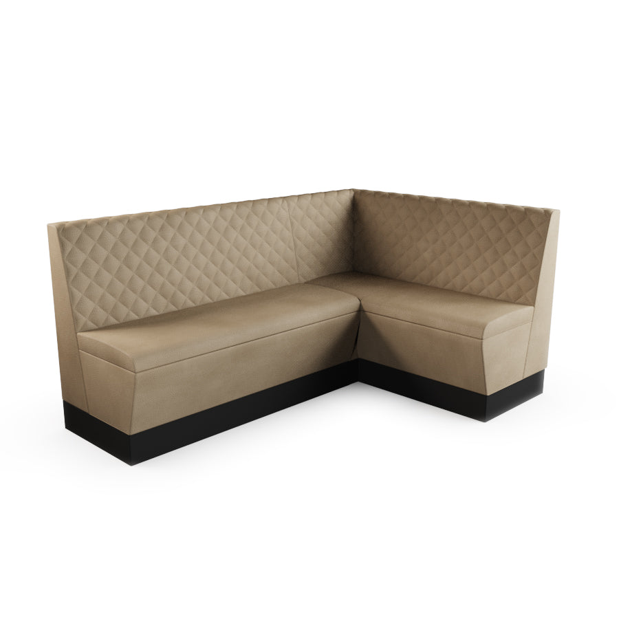 Medium Corner Booth Set - Quilted Back