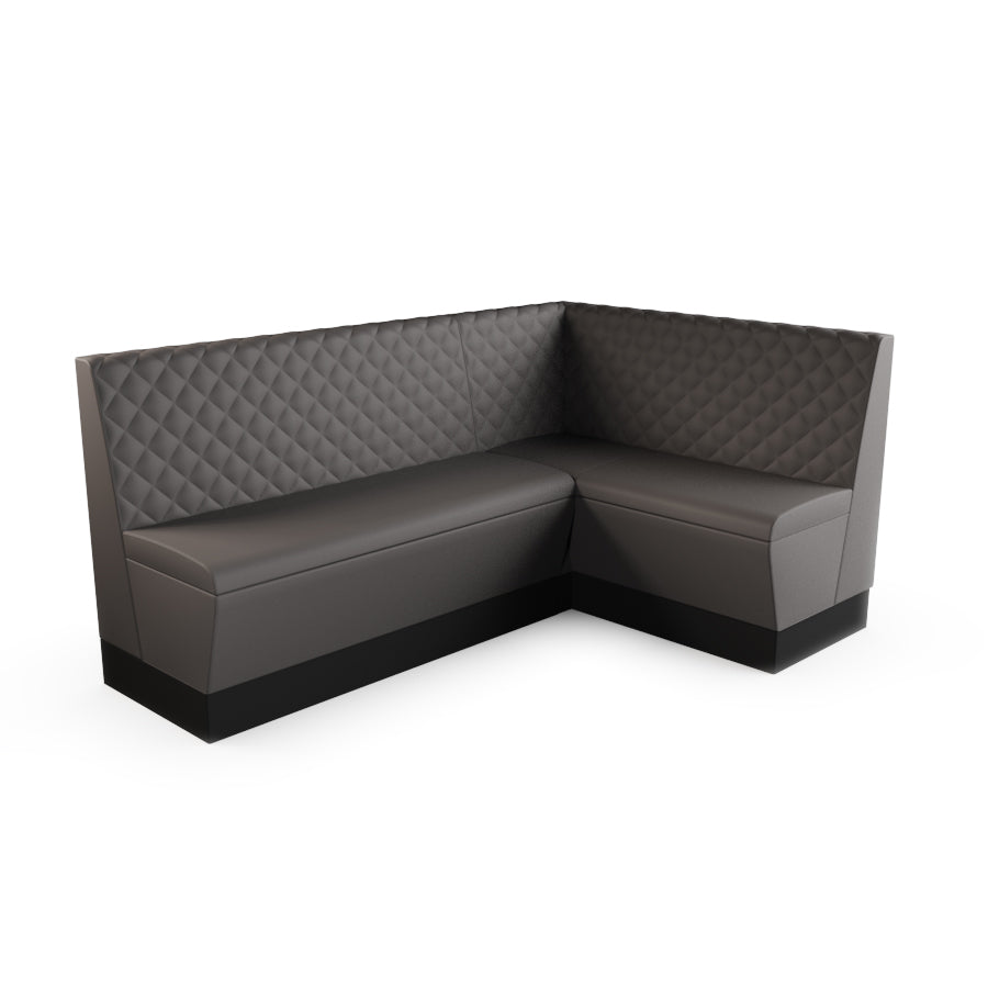 Medium Corner Booth Set - Quilted Back
