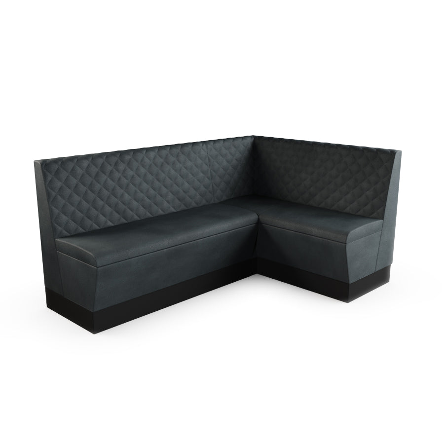 Medium Corner Booth Set - Quilted Back