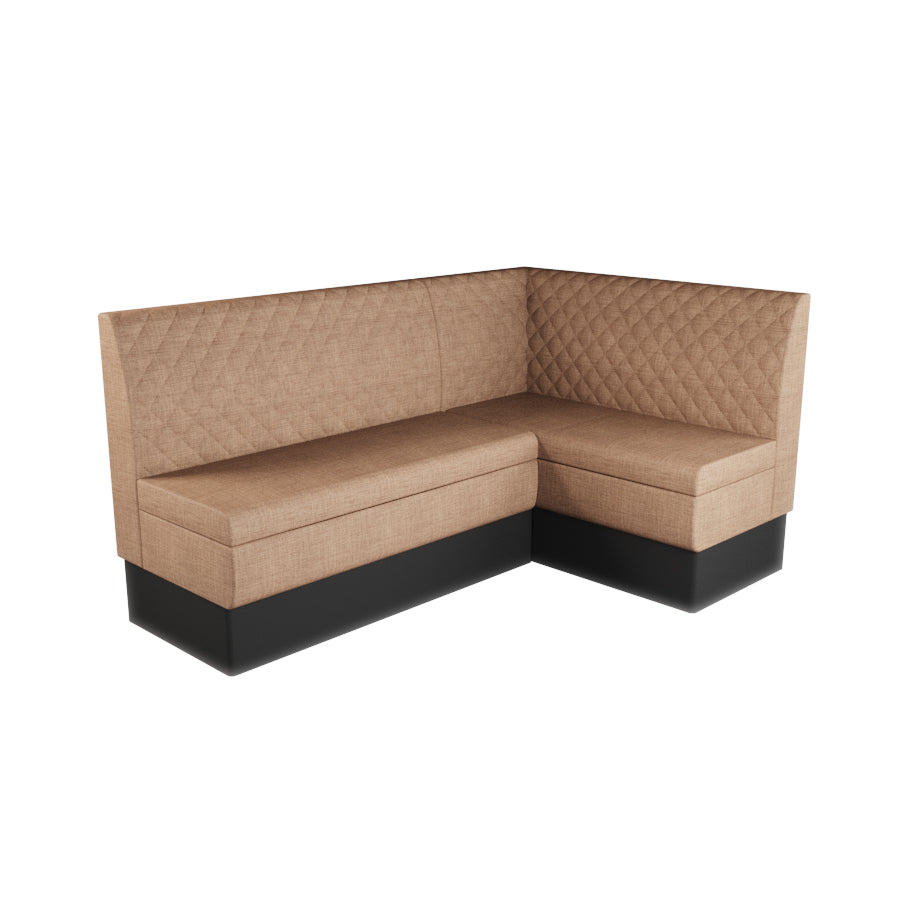 Medium Corner Booth Set - Quilted Back