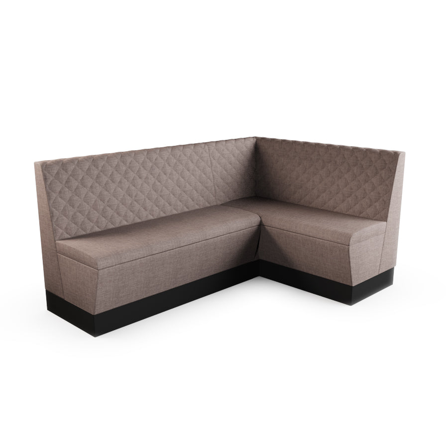 Medium Corner Booth Set - Quilted Back