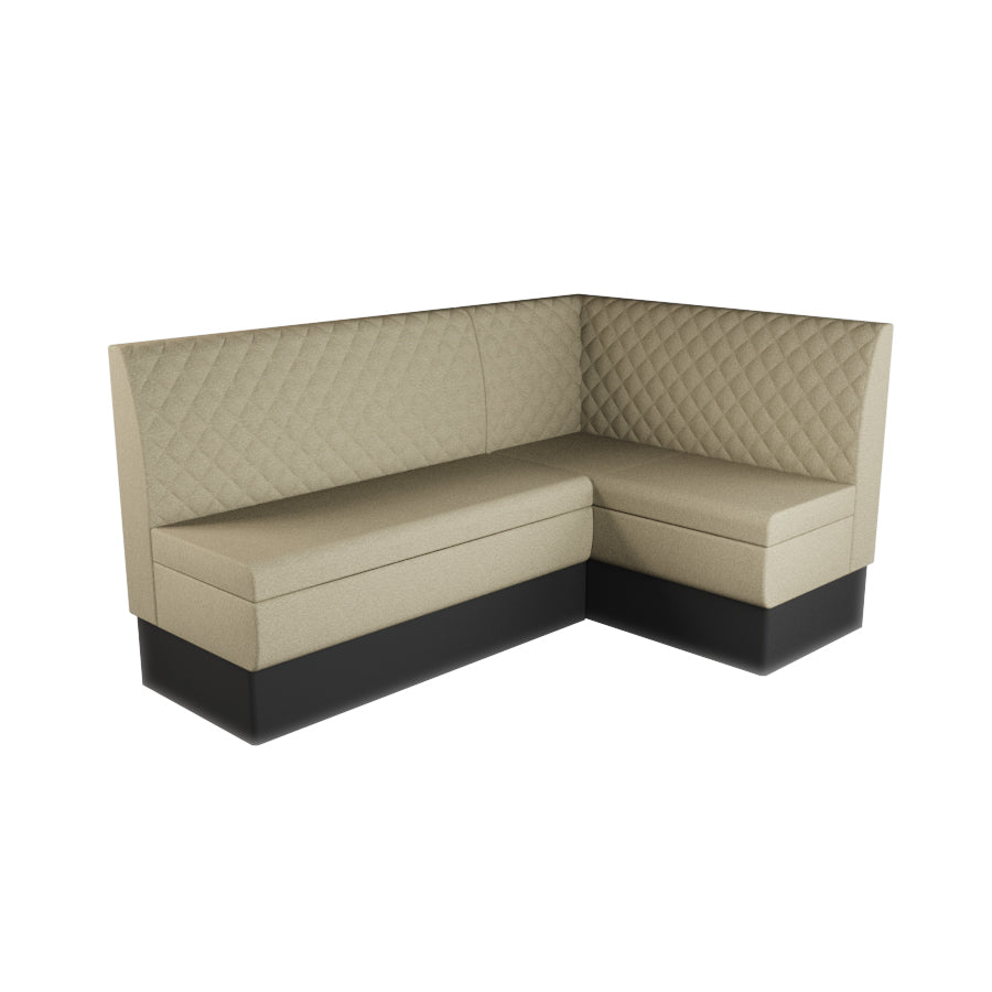 Medium Corner Booth Set - Quilted Back