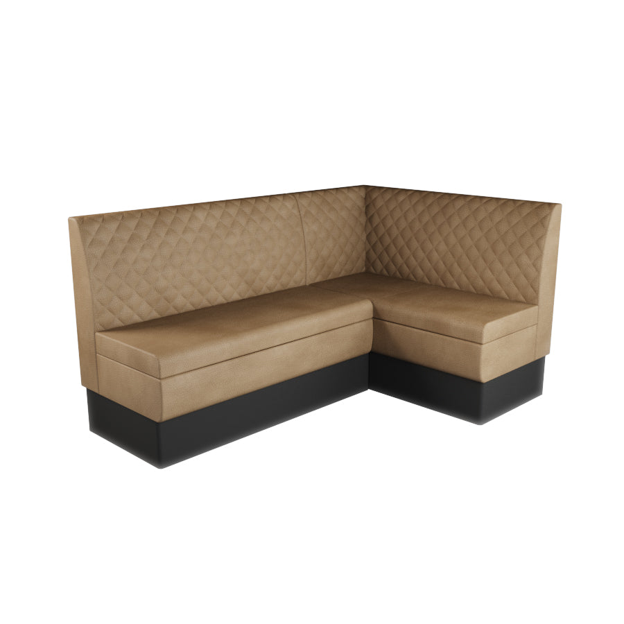 Medium Corner Booth Set - Quilted Back