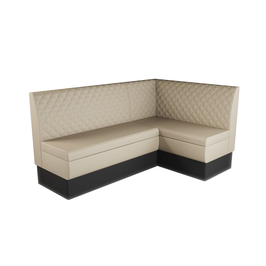 Medium Corner Booth Set - Quilted Back