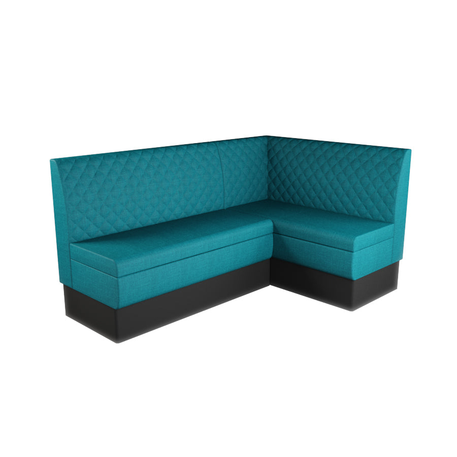 Medium Corner Booth Set - Quilted Back
