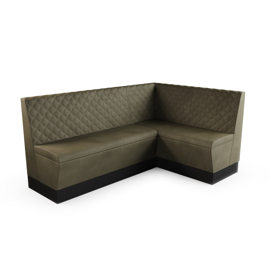 Medium Corner Booth Set - Quilted Back