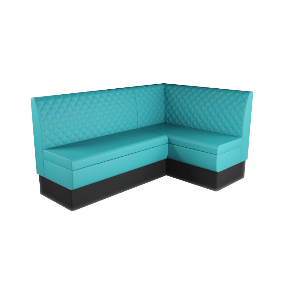 Medium Corner Booth Set - Quilted Back