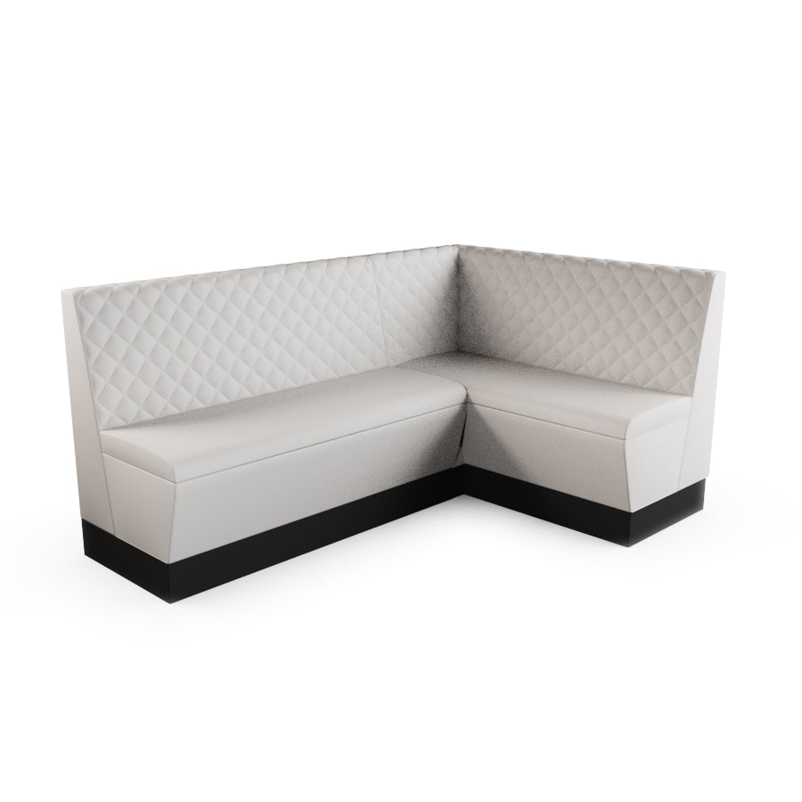 Medium Corner Booth Set - Quilted Back