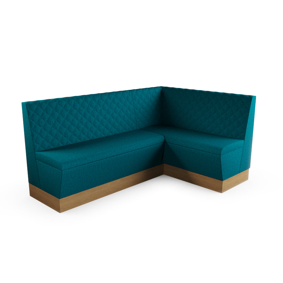 Medium Corner Booth Set - Quilted Back