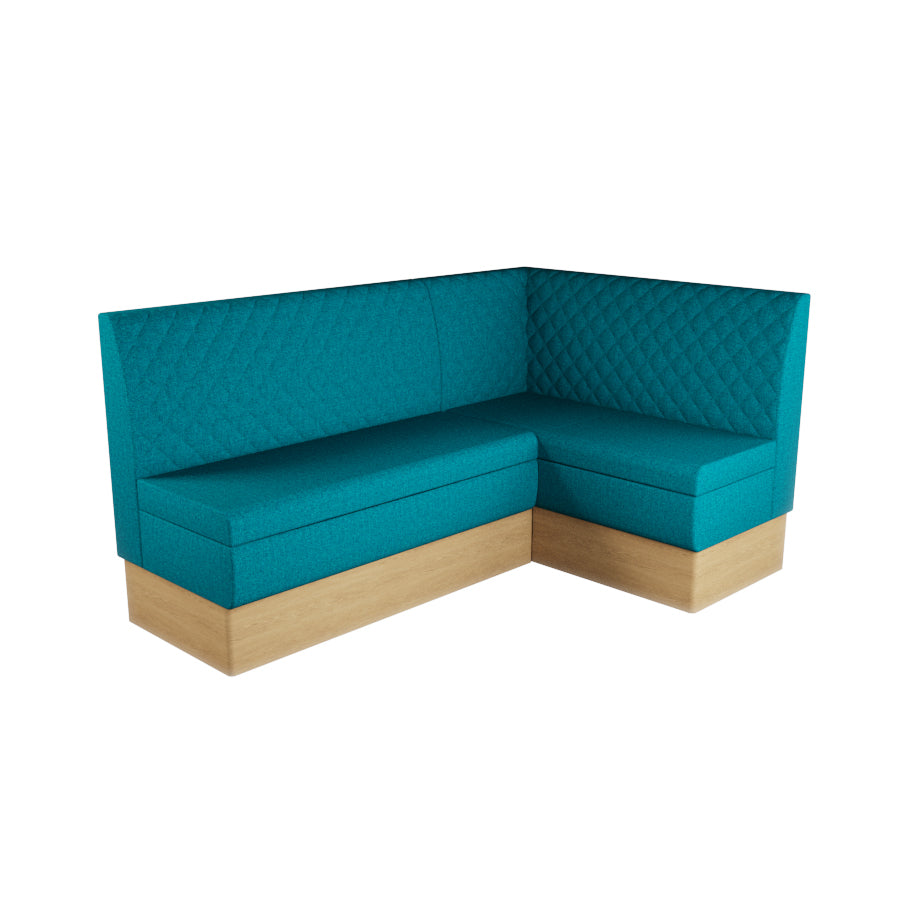 Medium Corner Booth Set - Quilted Back