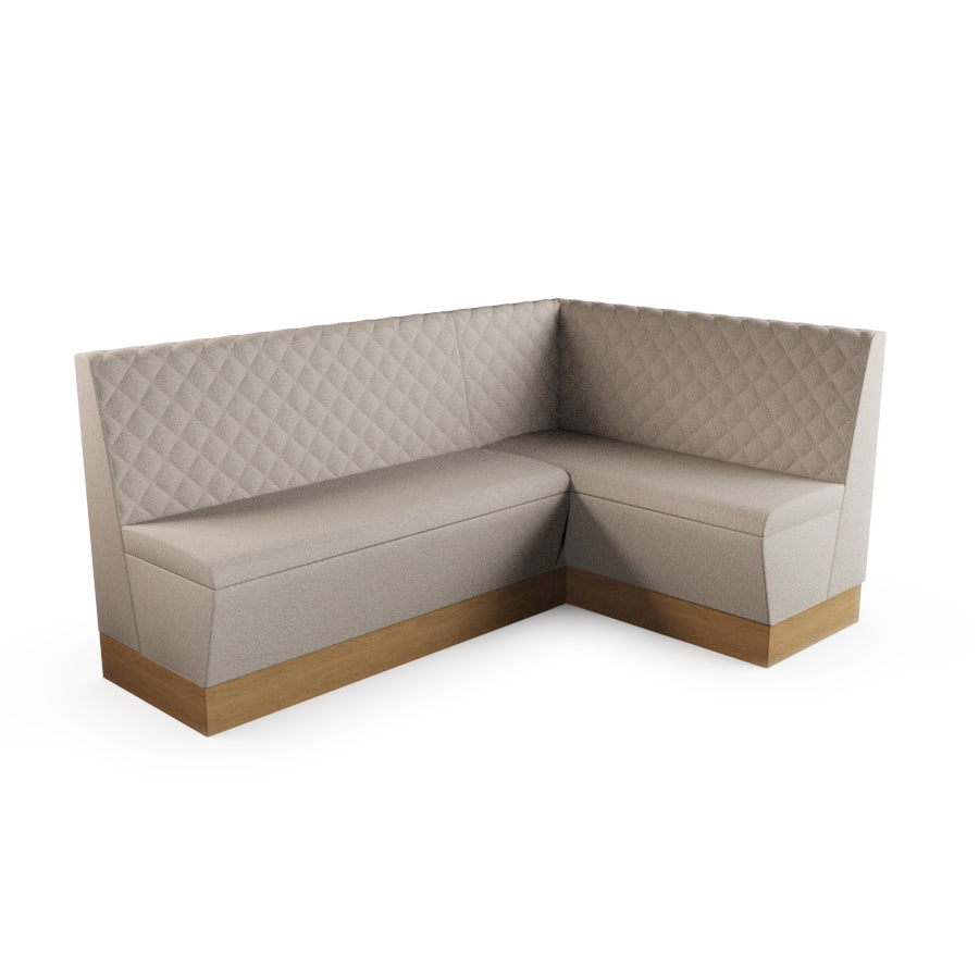 Medium Corner Booth Set - Quilted Back