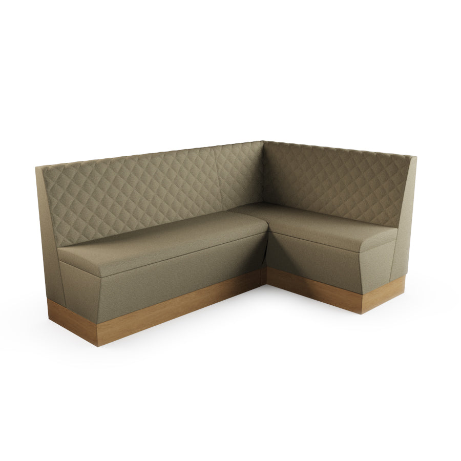 Medium Corner Booth Set - Quilted Back