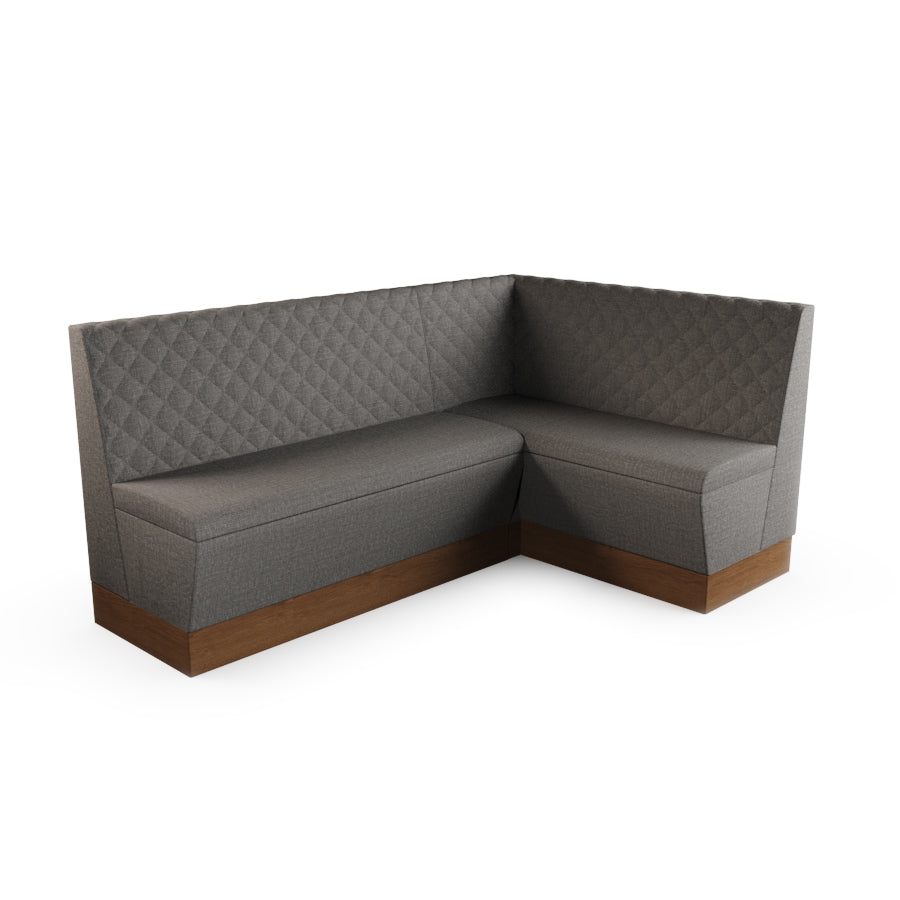Medium Corner Booth Set - Quilted Back