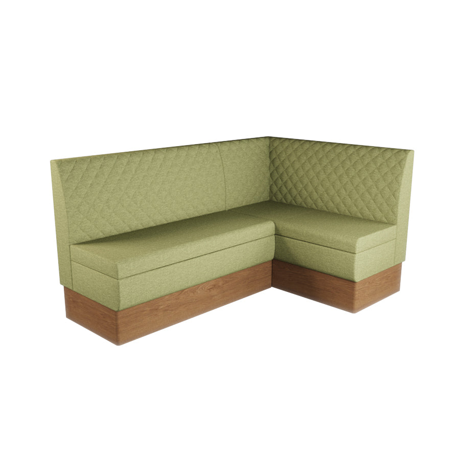 Medium Corner Booth Set - Quilted Back