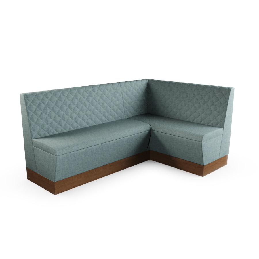 Medium Corner Booth Set - Quilted Back