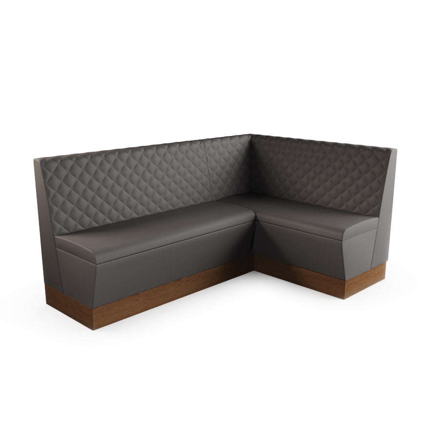 Medium Corner Booth Set - Quilted Back
