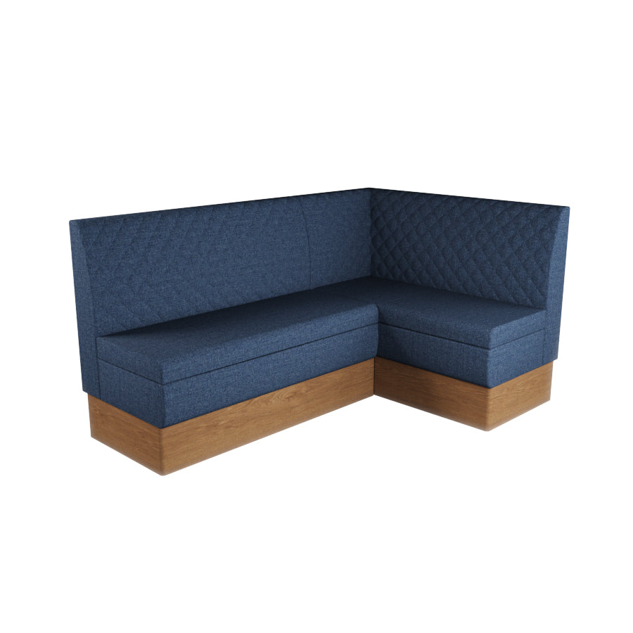 Medium Corner Booth Set - Quilted Back