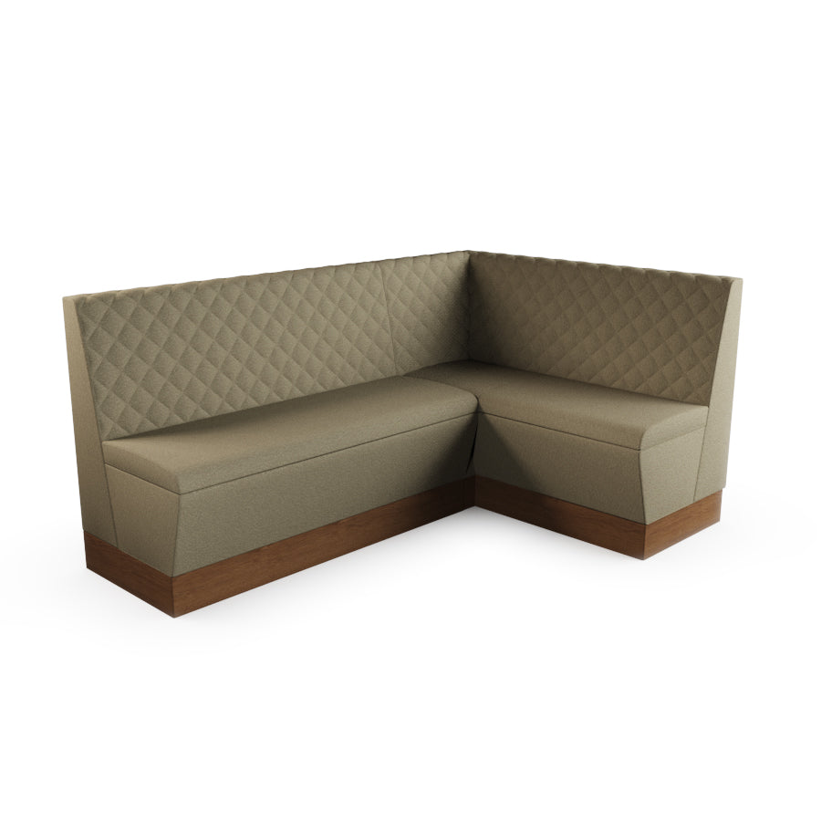 Medium Corner Booth Set - Quilted Back