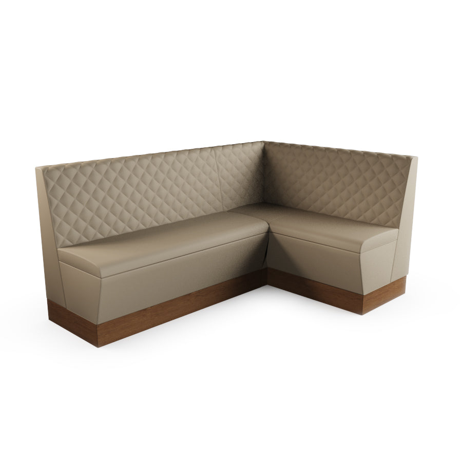 Medium Corner Booth Set - Quilted Back