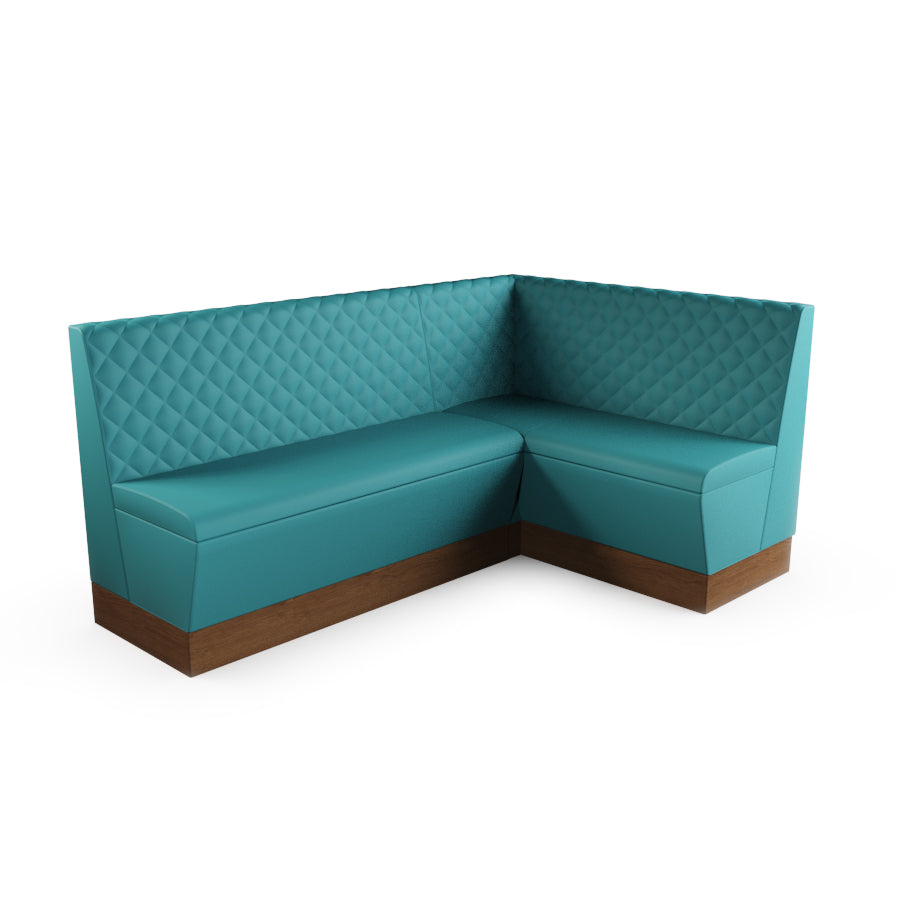 Medium Corner Booth Set - Quilted Back