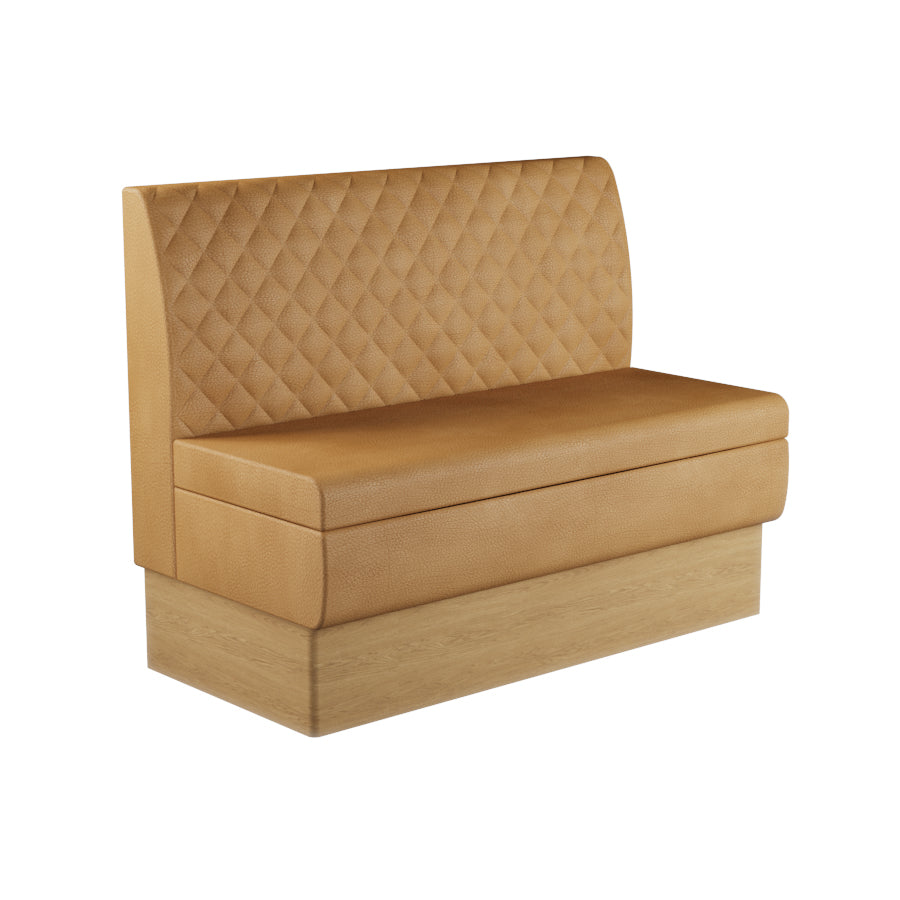 Quilted Straight Booth Seat - 1200mm Medium Unit