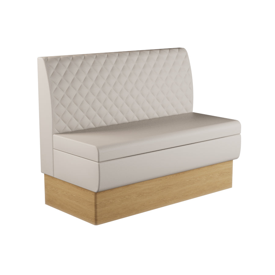Quilted Straight Booth Seat - 1200mm Medium Unit