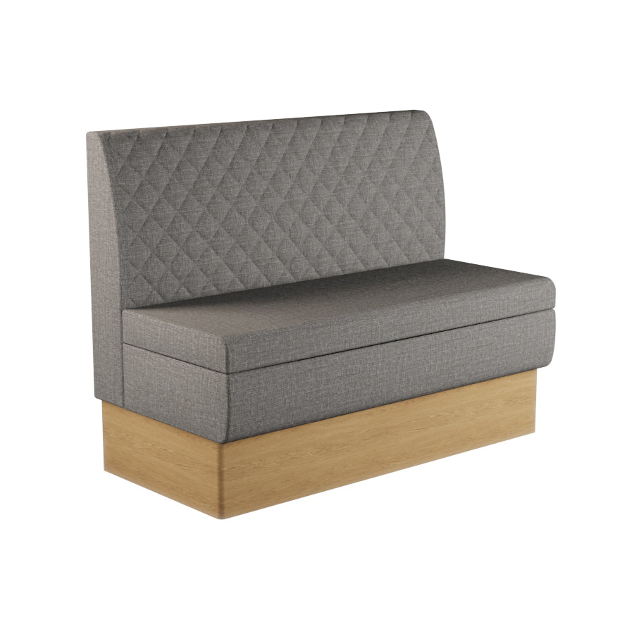Quilted Straight Booth Seat - 1200mm Medium Unit
