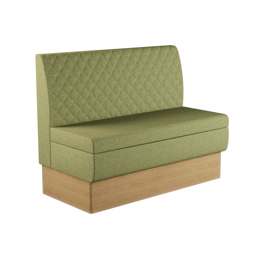 Quilted Straight Booth Seat - 1200mm Medium Unit