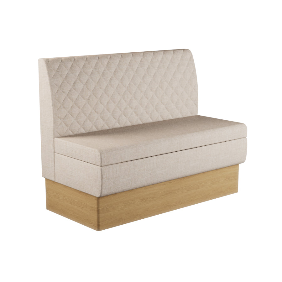 Quilted Straight Booth Seat - 1200mm Medium Unit