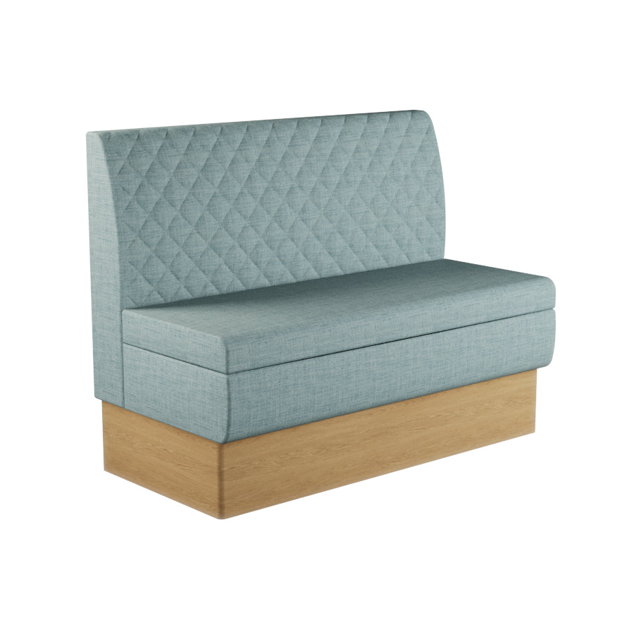 Quilted Straight Booth Seat - 1200mm Medium Unit