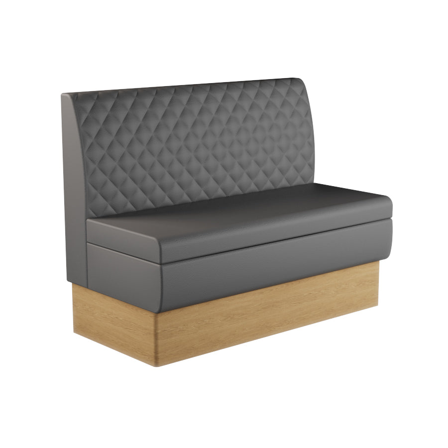 Quilted Straight Booth Seat - 1200mm Medium Unit