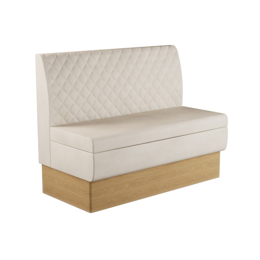 Quilted Straight Booth Seat - 1200mm Medium Unit