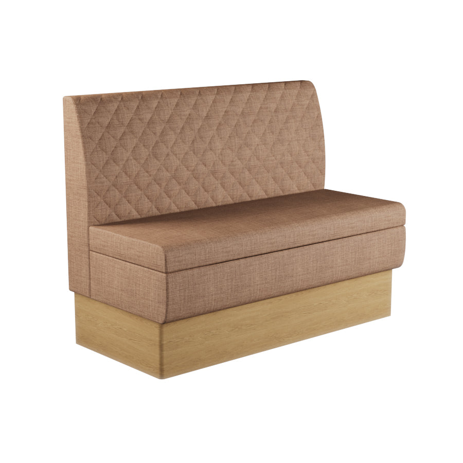 Quilted Straight Booth Seat - 1200mm Medium Unit