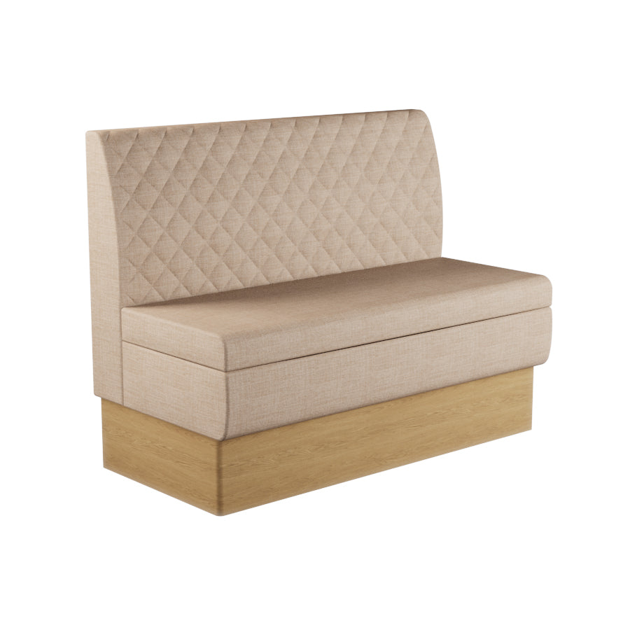 Quilted Straight Booth Seat - 1200mm Medium Unit