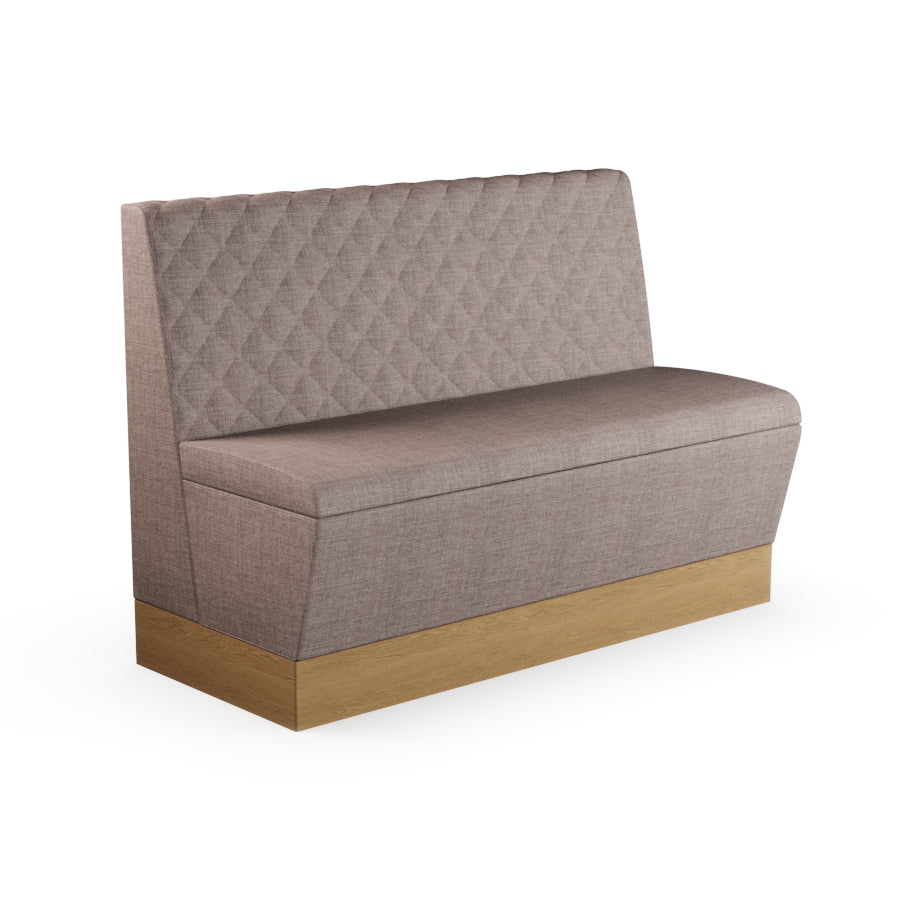 Quilted Straight Booth Seat - 1200mm Medium Unit
