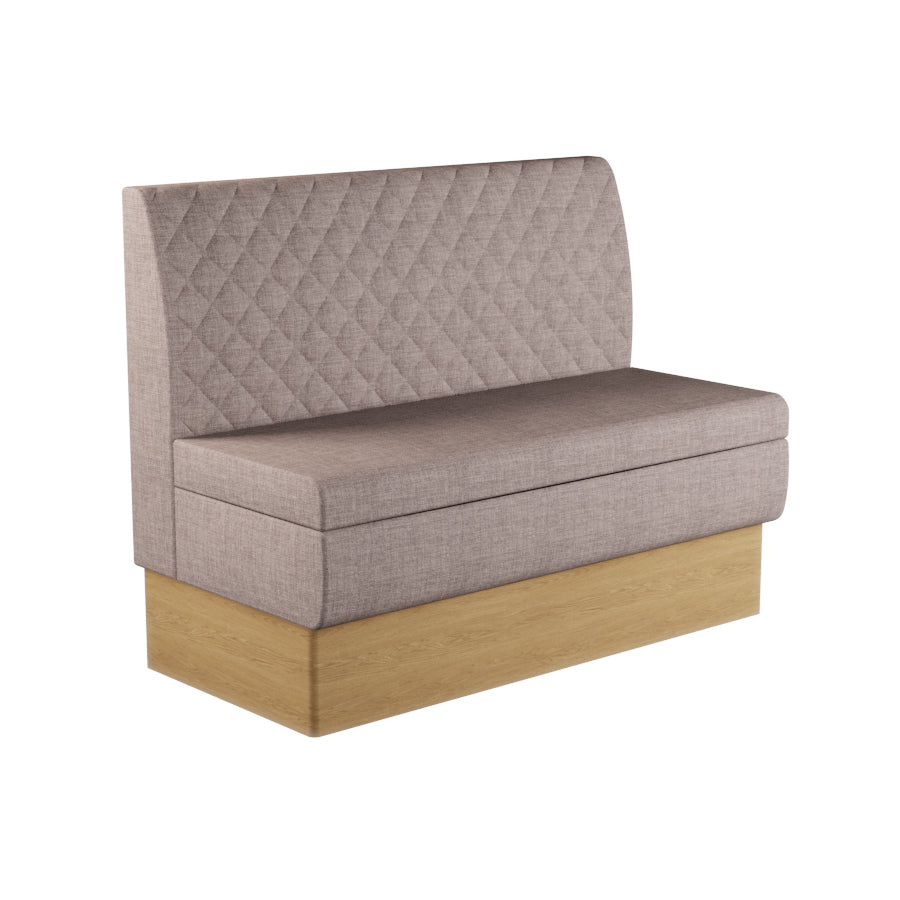 Quilted Straight Booth Seat - 1200mm Medium Unit