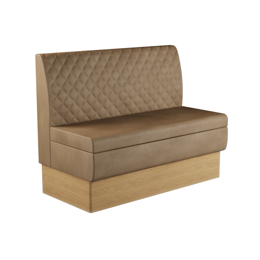 Quilted Straight Booth Seat - 1200mm Medium Unit