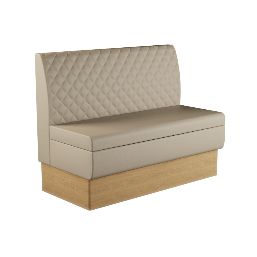 Quilted Straight Booth Seat - 1200mm Medium Unit