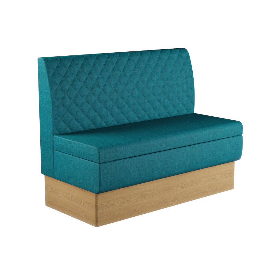 Quilted Straight Booth Seat - 1200mm Medium Unit