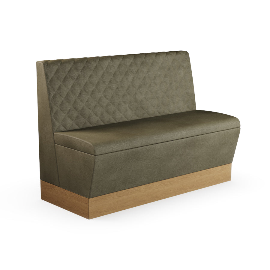 Quilted Straight Booth Seat - 1200mm Medium Unit