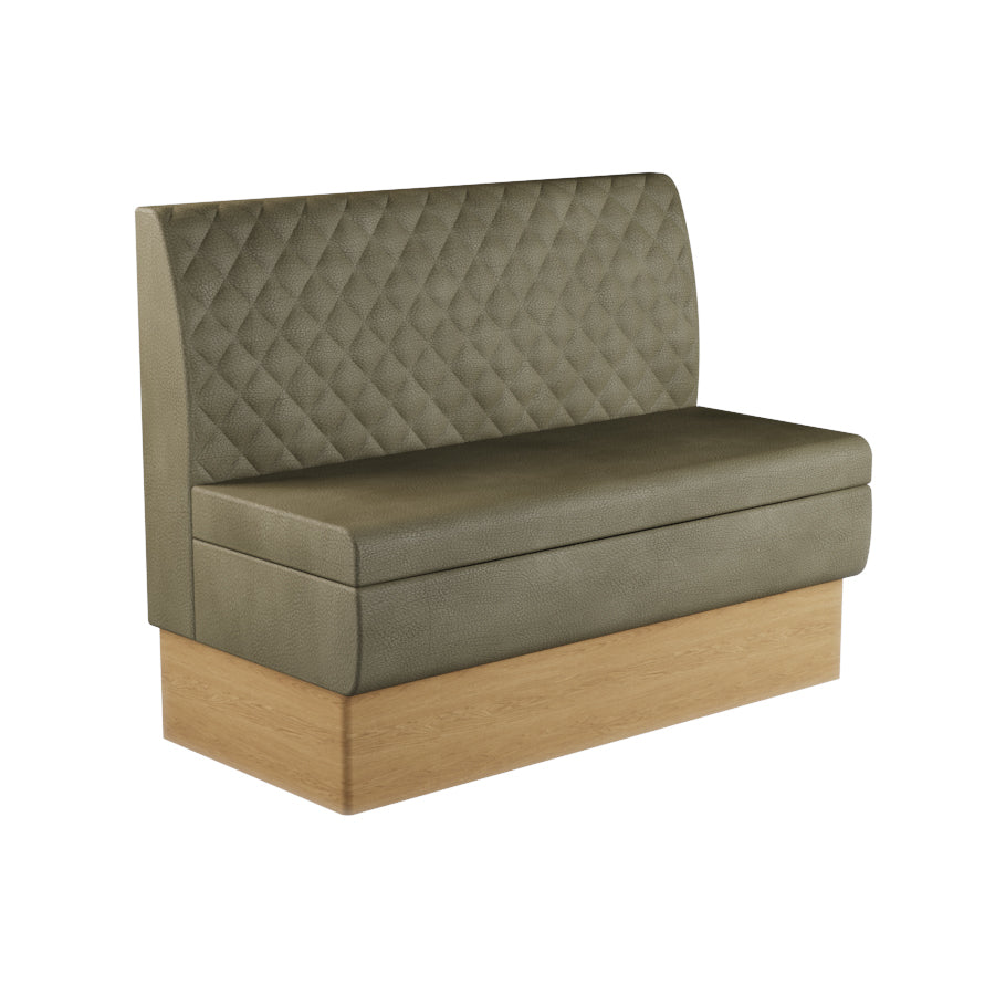 Quilted Straight Booth Seat - 1200mm Medium Unit