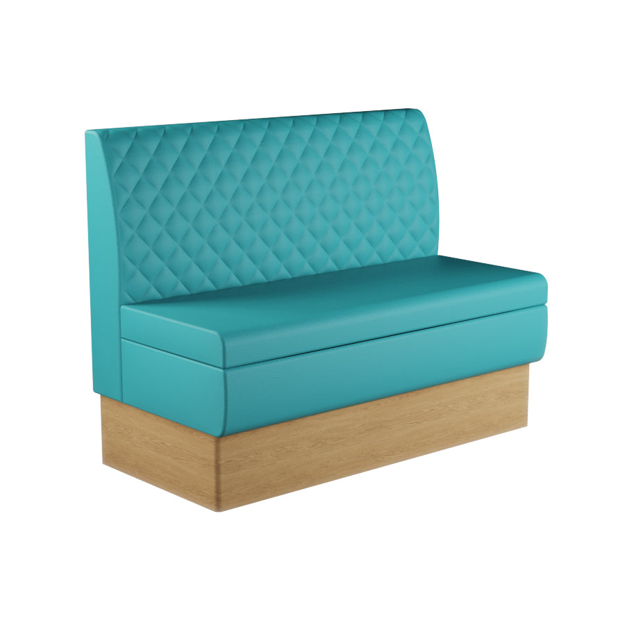 Quilted Straight Booth Seat - 1200mm Medium Unit