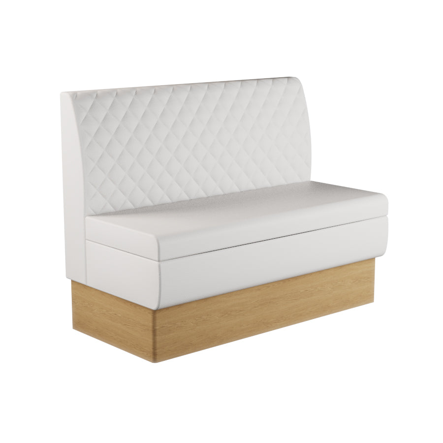Quilted Straight Booth Seat - 1200mm Medium Unit
