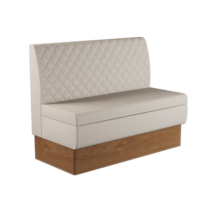 Quilted Straight Booth Seat - 1200mm Medium Unit