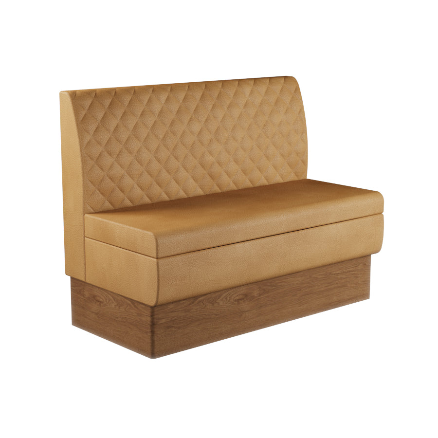 Quilted Straight Booth Seat - 1200mm Medium Unit