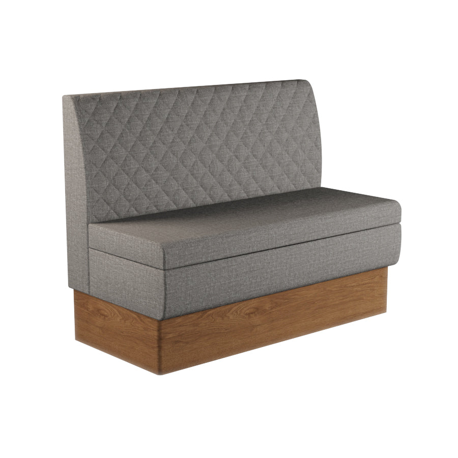 Quilted Straight Booth Seat - 1200mm Medium Unit
