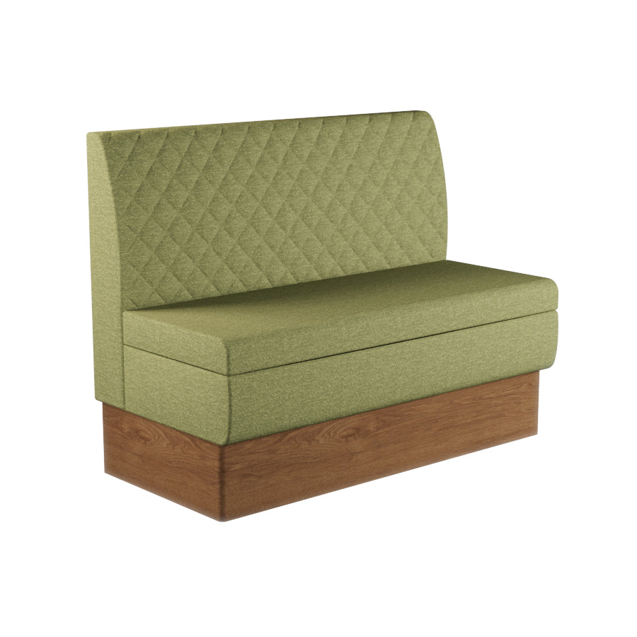 Quilted Straight Booth Seat - 1200mm Medium Unit